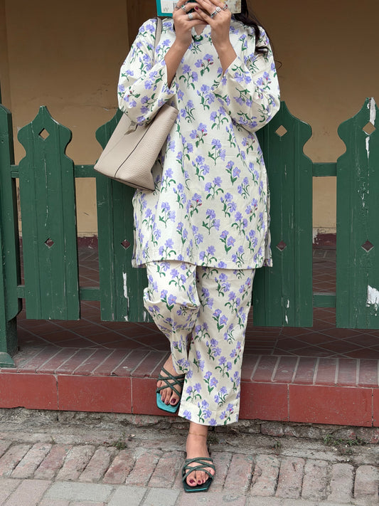 Lilaccore – Printed Lawn Co-Ord Set