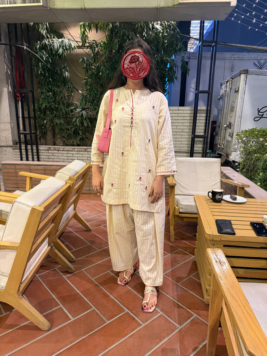 Ivory Bloom 2pc lawn set