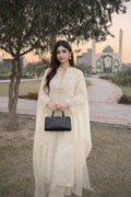 Noor-e-Hayat – Ivory Chikankari 3PC