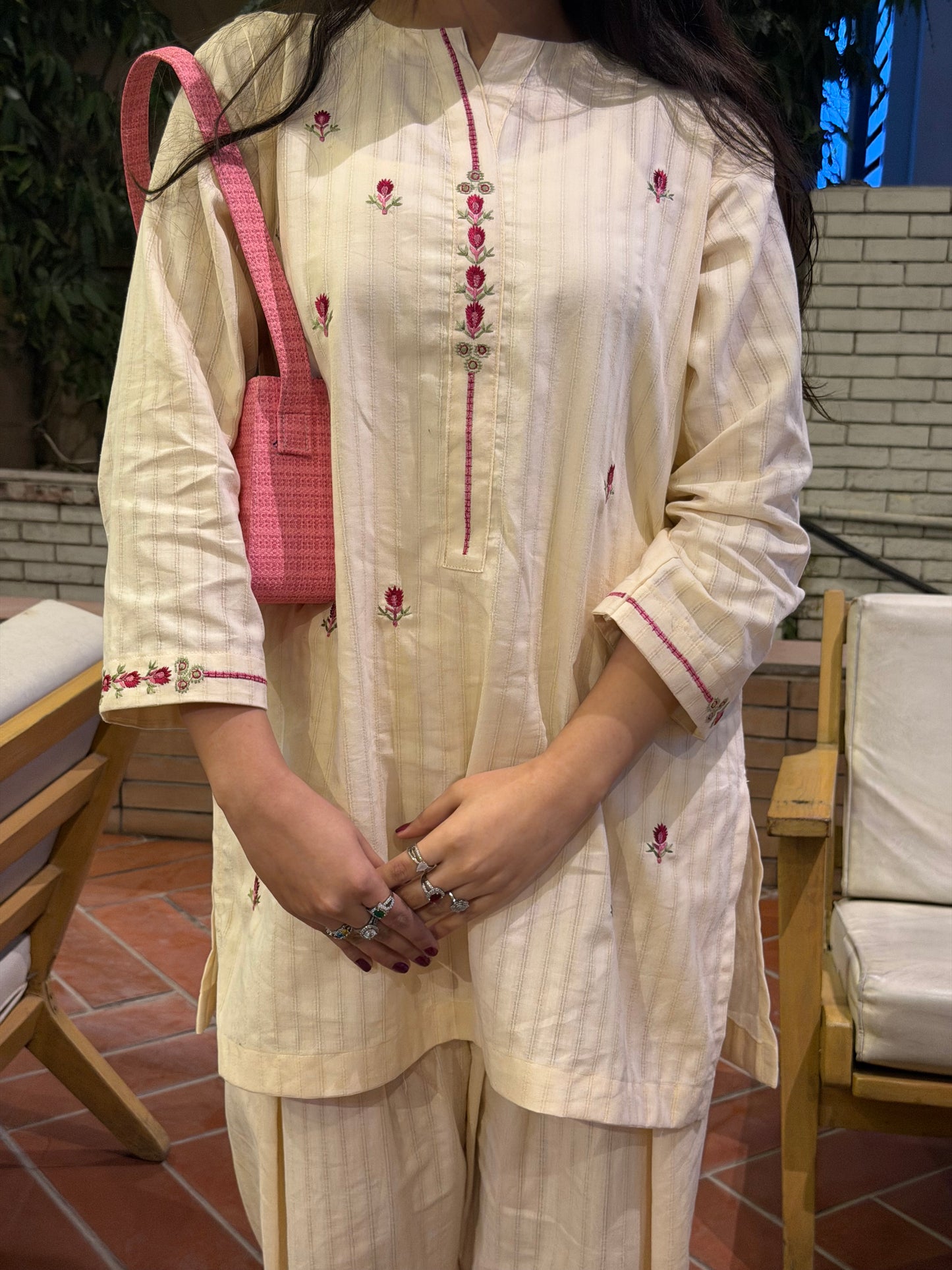 Ivory Bloom 2pc lawn set