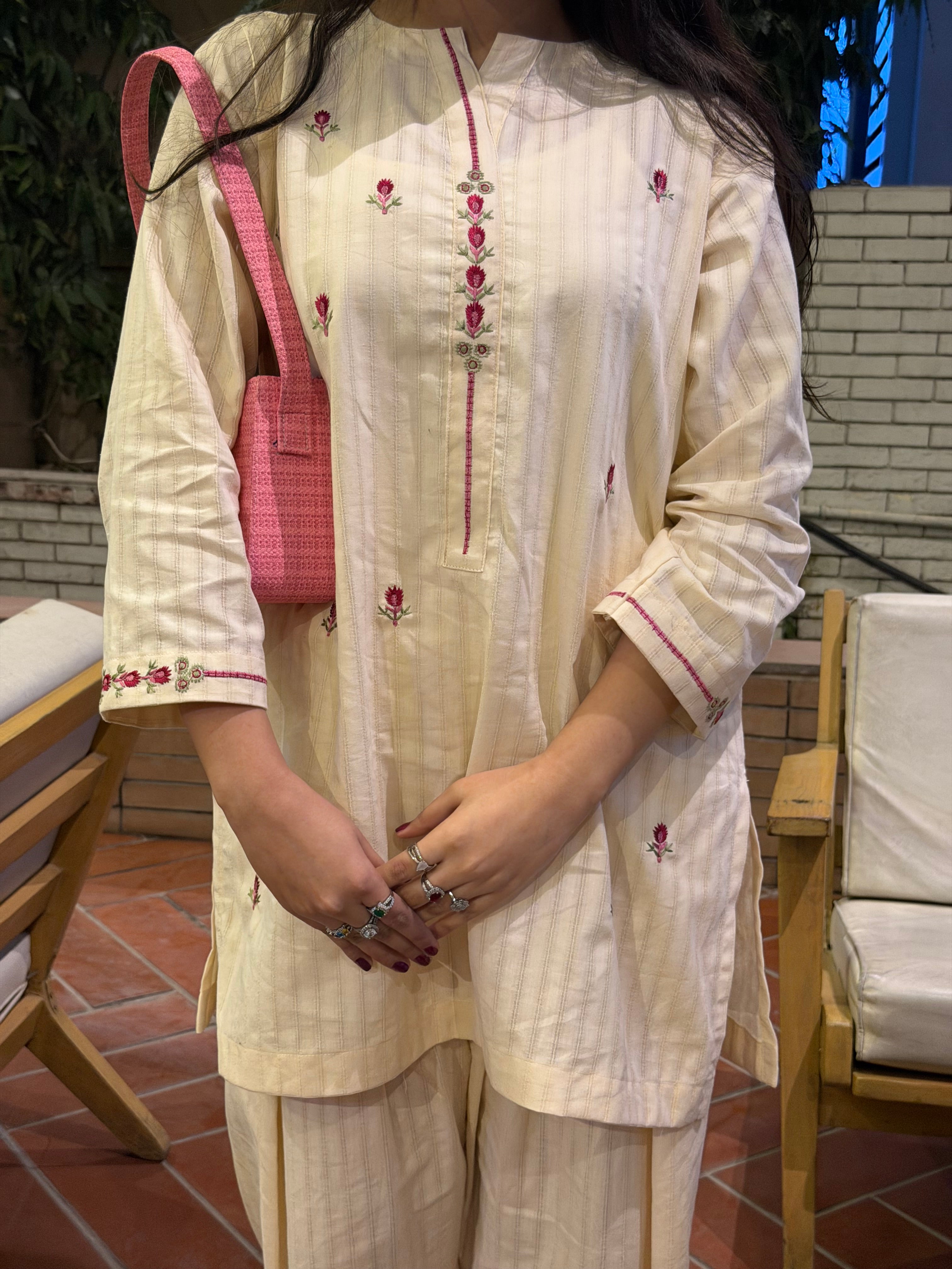 Ivory Bloom 2pc lawn set