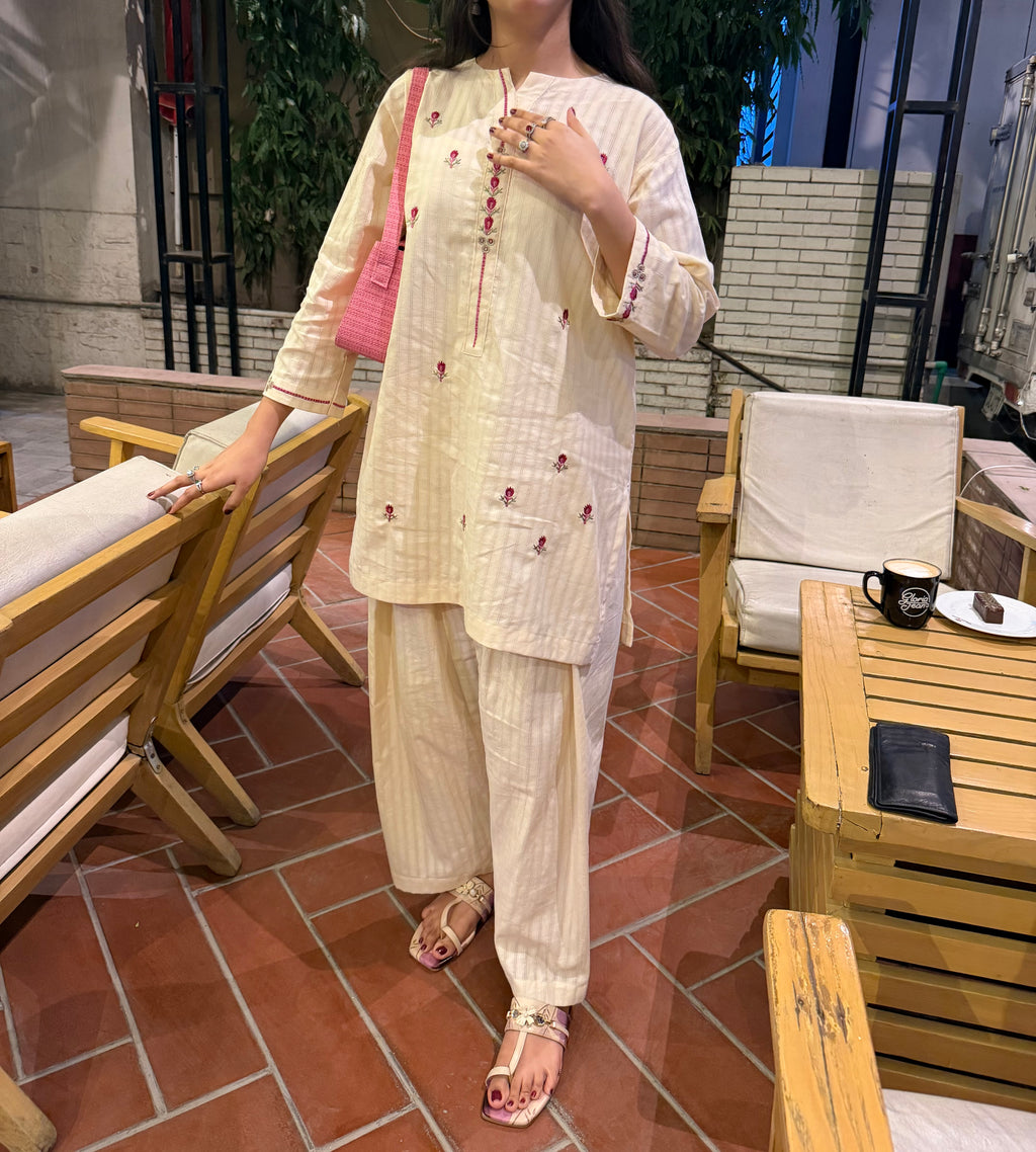 Ivory Bloom 2pc lawn set