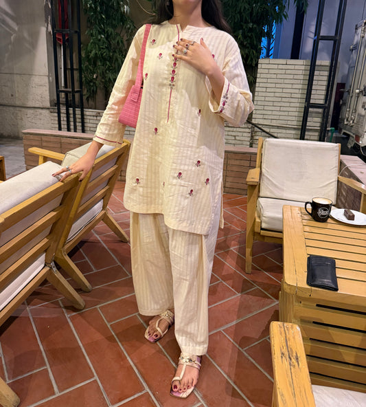 Ivory Bloom 2pc lawn set