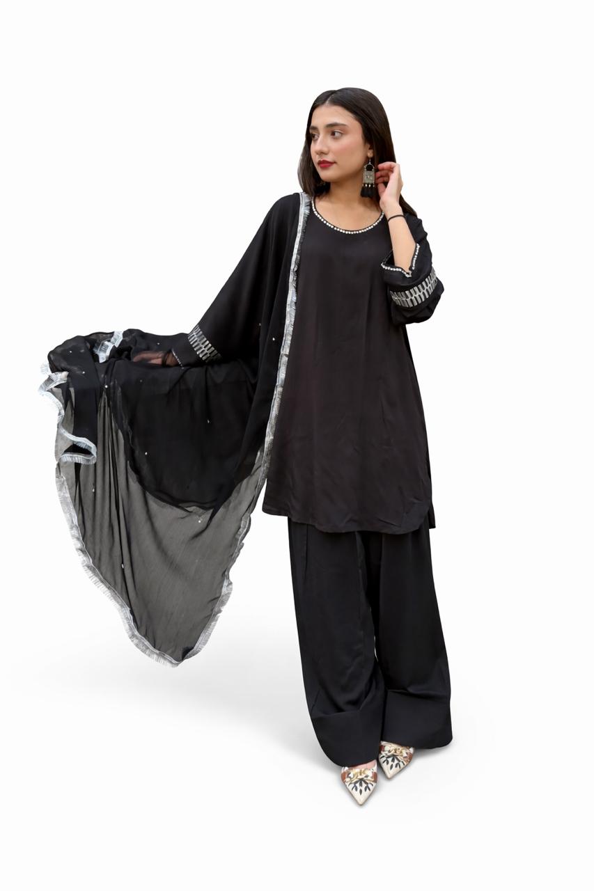 Midnight Noir - Linen 3 Piece Set